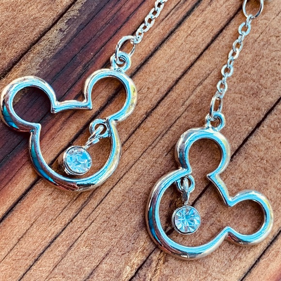 SILVER Crystal Mickey Silver Rhinestones GIFT SET - Picture 4 of 6